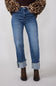 Mica Super High Rise Straight Cuffed Jeans for Women