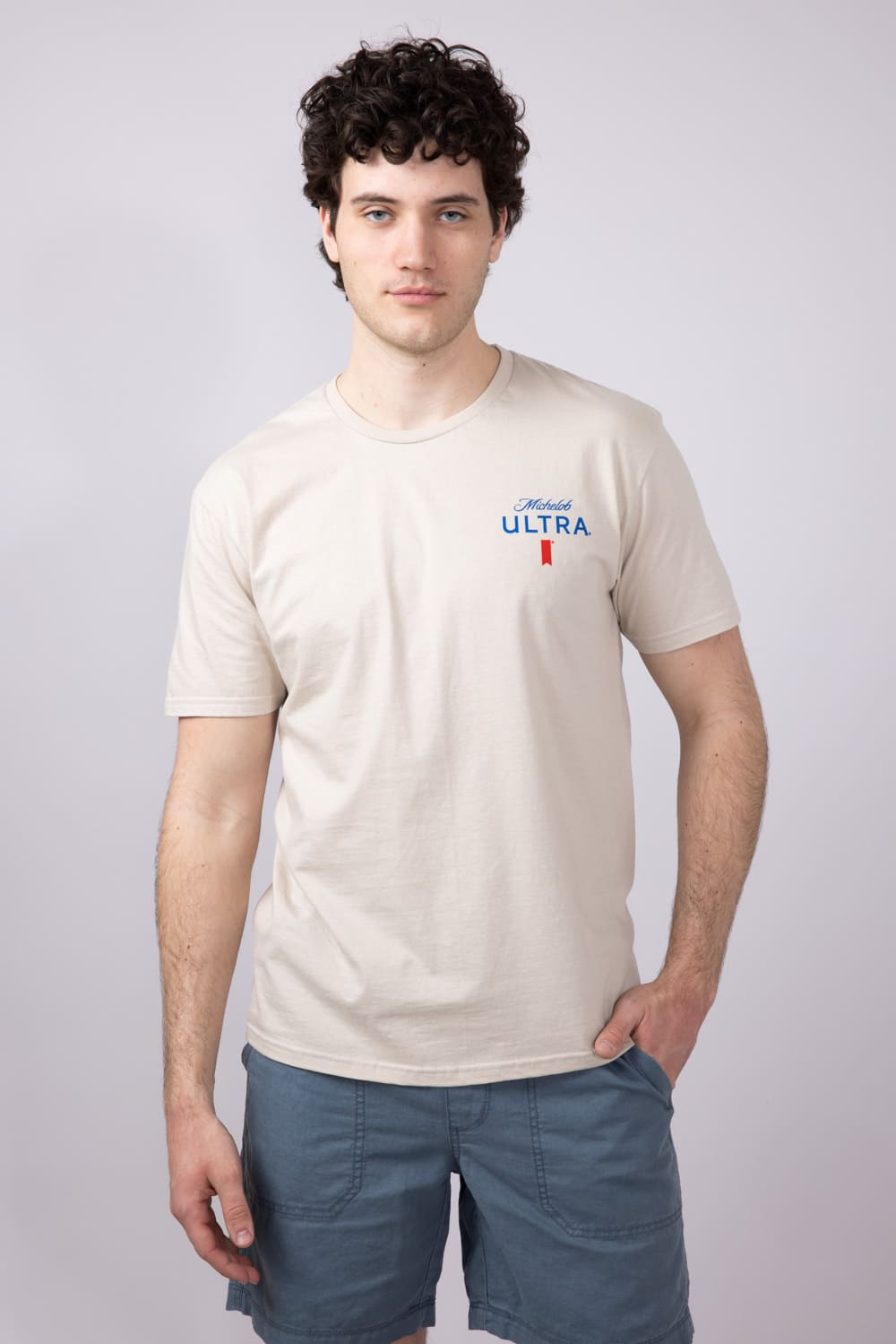 Michelob Ultra Golf T-Shirt for Men in Sand