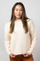 Mock Neck Sweater for Women in Natural