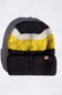 Multi Stripe Knit Beanie for Women in Black