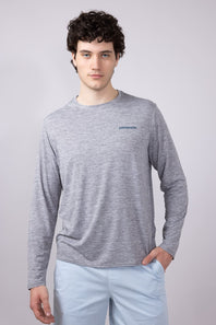 Patagonia Men’s Capilene Cool Daily Graphic T-Shirt for Men in Grey