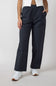 Plaid Straight Pants for Women in Charcoal