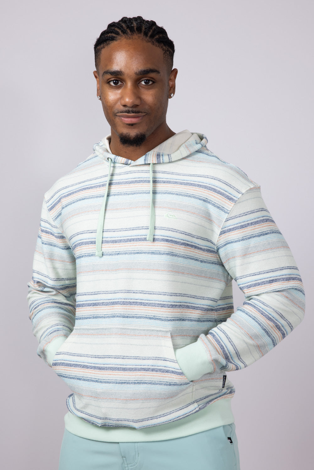 Quiksilver Great Otway Hoodie for Men in Jade Green