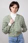 Quilted Puffer Jacket for Women in Sage