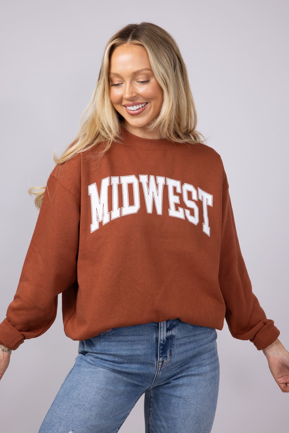 1897 Active Midwest Sweatshirt for Women in Rust