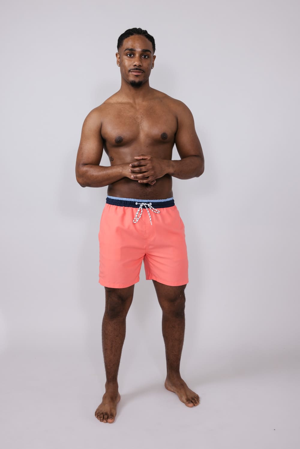 Classic 6” Swim Shorts for Men in Coral