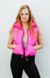 Simply Southern Cropped Puffer Vest for Women in Pink