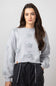 Simply Southern Cropped Star Sweater for Women in Grey