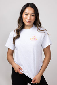 Simply Southern Happy Everything T-Shirt for Women in Ash Gray