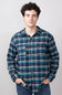 Simply Southern Plaid Button Up Shacket for Men in Teal Plaid