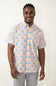 Simply Southern Pineapple Button Down Shirt for Men in Pink