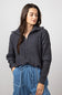 Simply Southern Quarter Zip Sweater for Women in Coal Grey