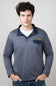 Simply Southern Quilted Pullover for Men in Slate