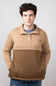 Simply Southern Quarter Snap Pullover for Men in Sand