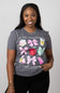 Simply Southern Women's Shirts Teaching Era T-Shirt for Women in Iron Heather