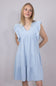 Womens Simply Southern Urban Rib Tiered Ruffle Dress for Women in Ice Blue