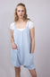 Simply Southern Urban Ribbed Knit Romper for Women in Ice Blue