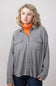 Simply Southern Waffle Knit Shacket for Women in Parchment Ash 