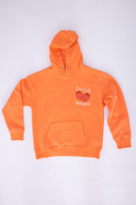 Kids Simply Southern Youth Embroidered Berry Good Hoodie for Girls in Orange
