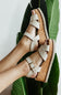 Soda Clever Criss Cross Platform Sandals for Women in Beige