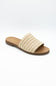 Soda Fate Raffia Slide Sandals for Women in Natural | FATE-S NAT RAFFIA