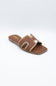 Soda Finity Slide Sandals for Women in Tan