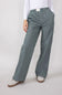 Striped Relaxed PJ Pants for Women in Forest Green