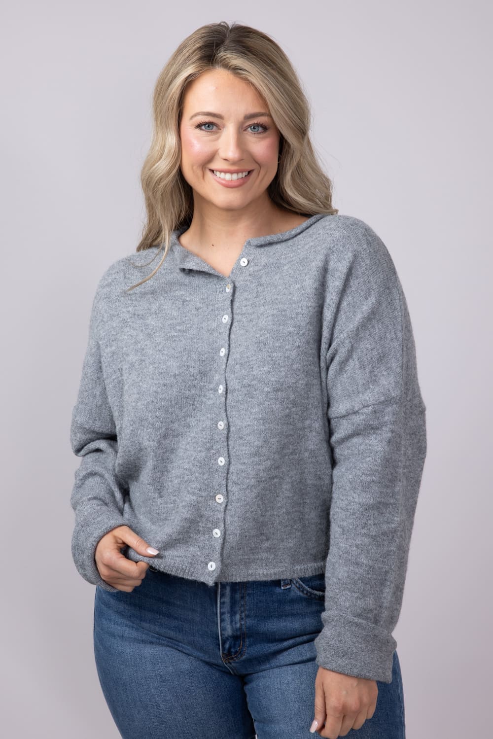 Piper Cardigan for Women in Grey