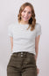 Thread & Supply Annie Striped T-Shirt for Women in Cream Navy