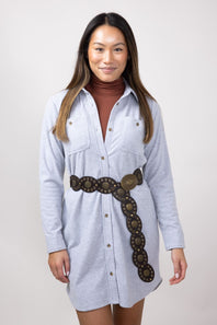 Thread & Supply Leslie Dress for Women in Grey Heather