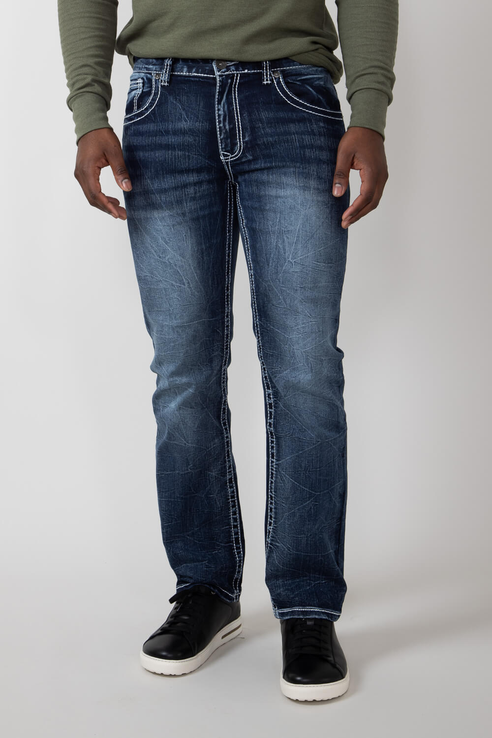 True Luck Blake Bootcut Stretch Jeans for Men