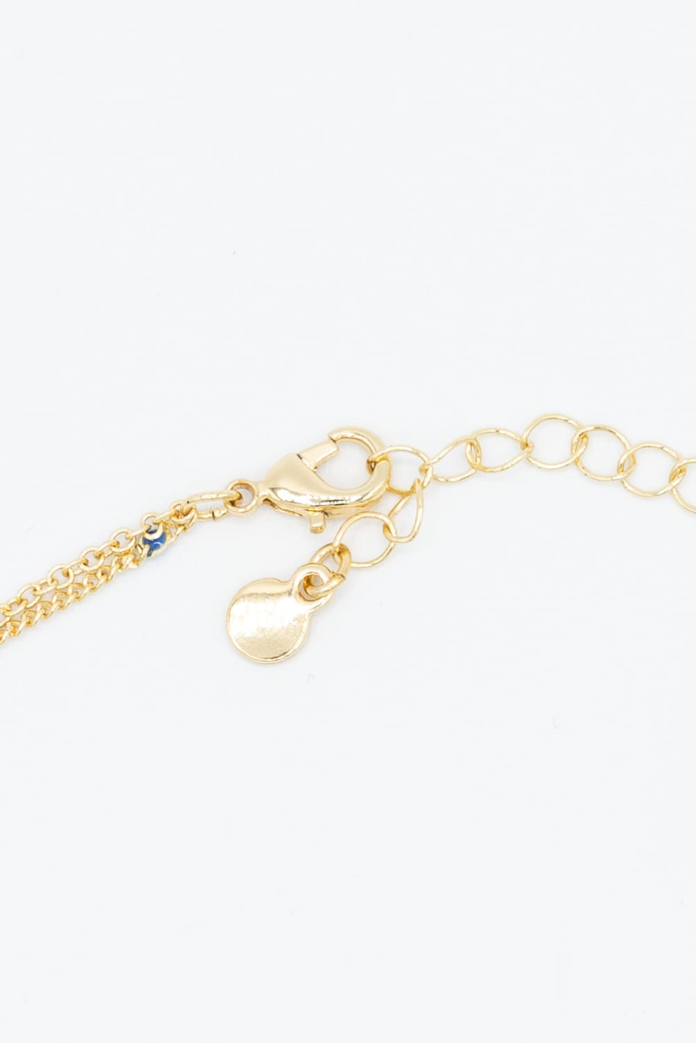 Fish Double Chain Necklace in Gold