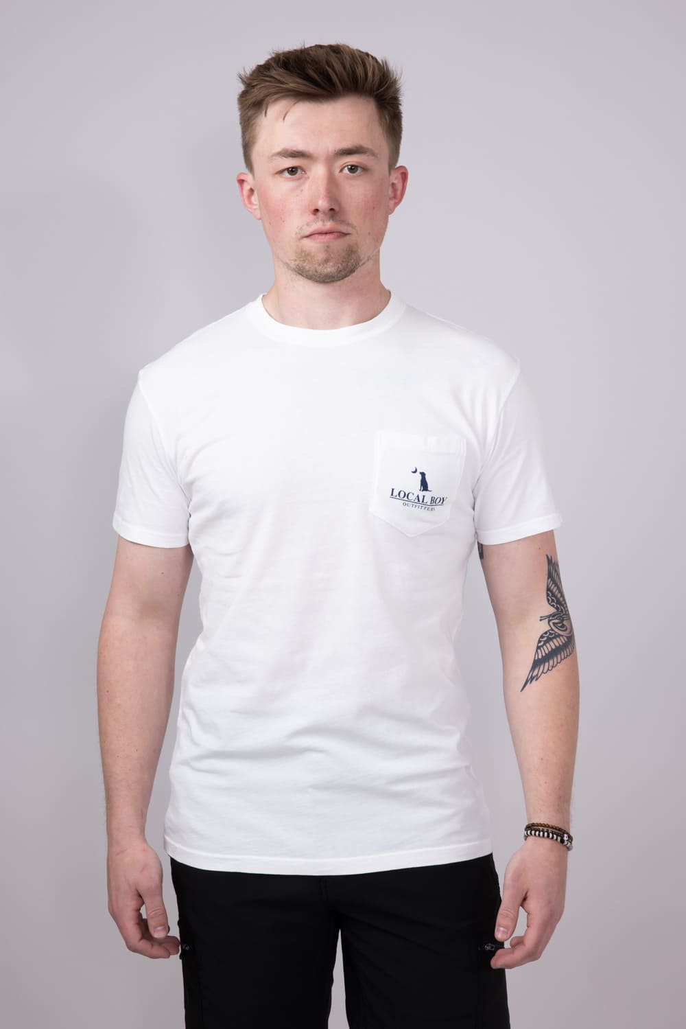 Local Boy Busch T-Shirt for Men in White