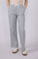 Love Tree Pinstripe Drawstring Linen Pants for Women in Black