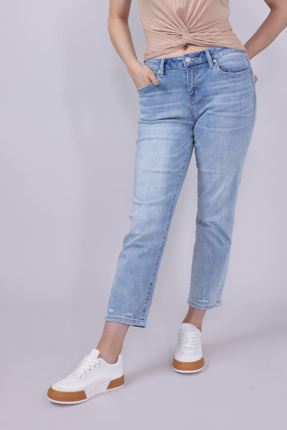 Mica Mid Rise Straight Jeans for Women