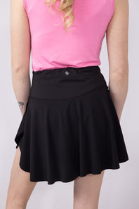 Womens Simply Southern Crossed Waistband Skort for Women in Black