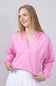 Womens Simply Southern Johnny Collar Cropped Hoodie for Women in Pink
