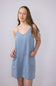 Washed Denim Pocket Dress for Women