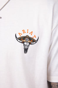 Ariat Mexicali Steerhead T-Shirt for Men in White