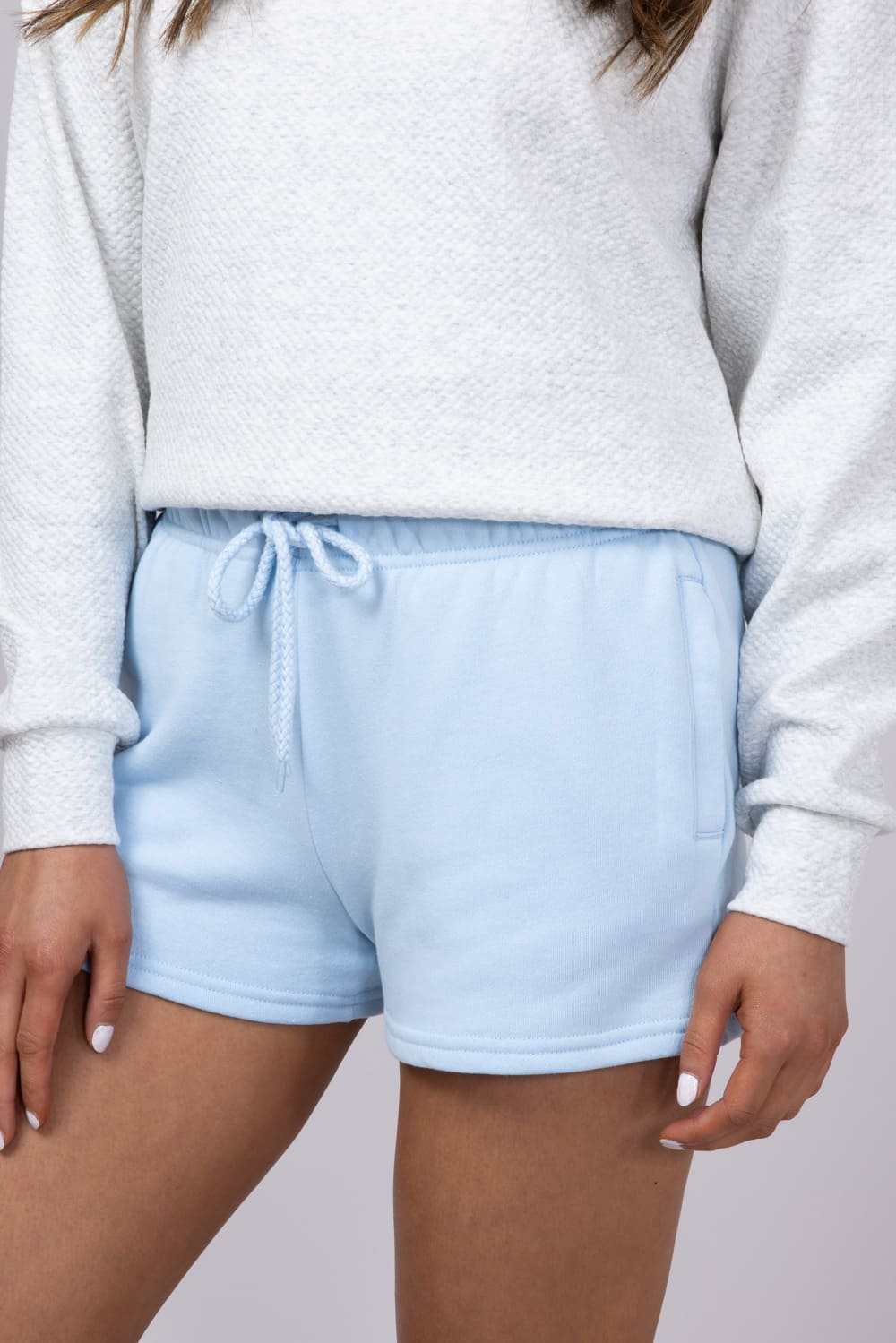 1897 Active Basic Fleece Shorts for Women in Blue