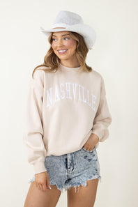 1897 Active Nashville Sweatshirt for Women in Tan