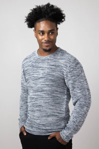 1897 Original Marl Crewneck Sweater for Men in Navy Combo