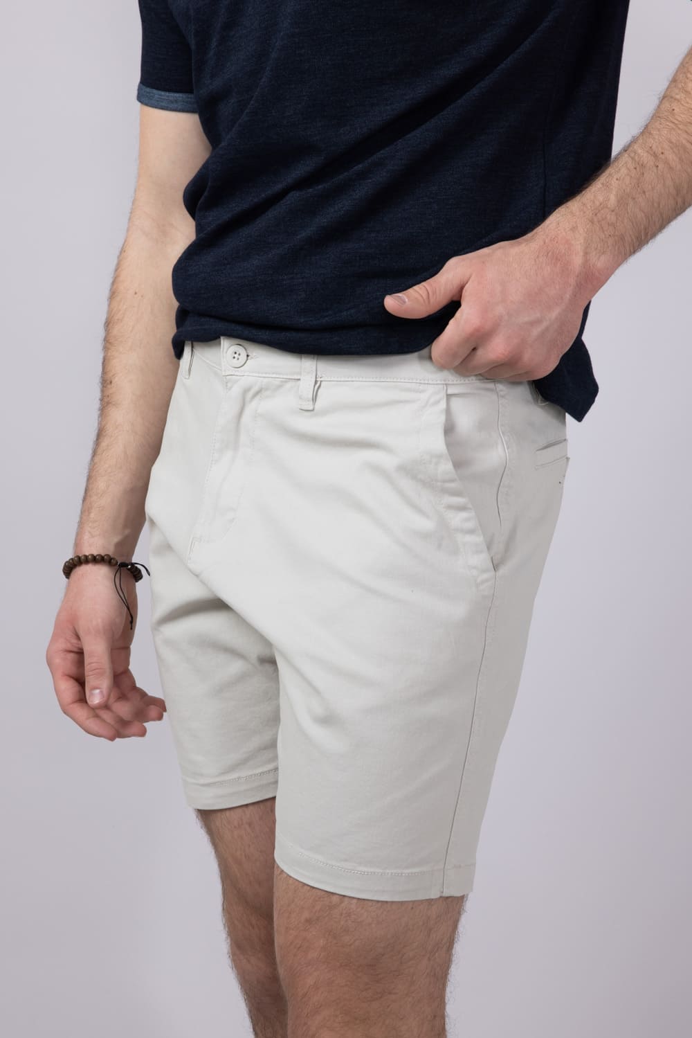 1897 Original 7" Twill Shorts for Men in Ivory
