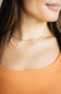 Triple Pearl Necklace in Gold