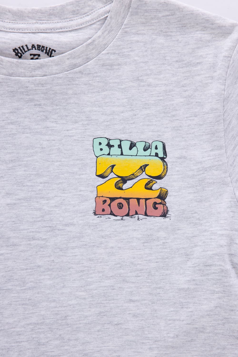 Billabong Youth Sunset Stack T-Shirt for Boys in Light Grey Heather