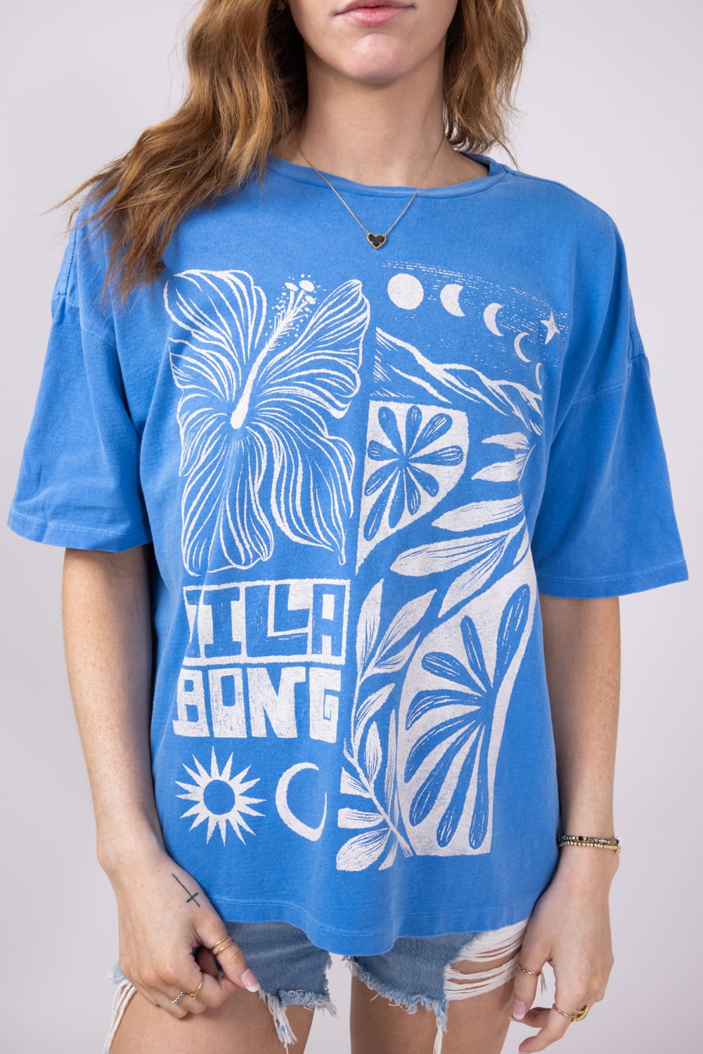 Billabong Summer Nights Graphic T-Shirt for Women in True Blue