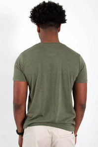 Basic Crewneck T-Shirt for Men in Green
