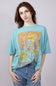 Billabong Daylight Blooms Oversized Graphic T-Shirt for Women in Blue
