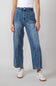 Braided Waist Wide Leg Jeans for Women