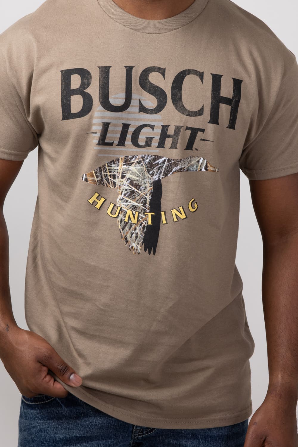 Busch Camo Duck T-Shirt for Men in Brown